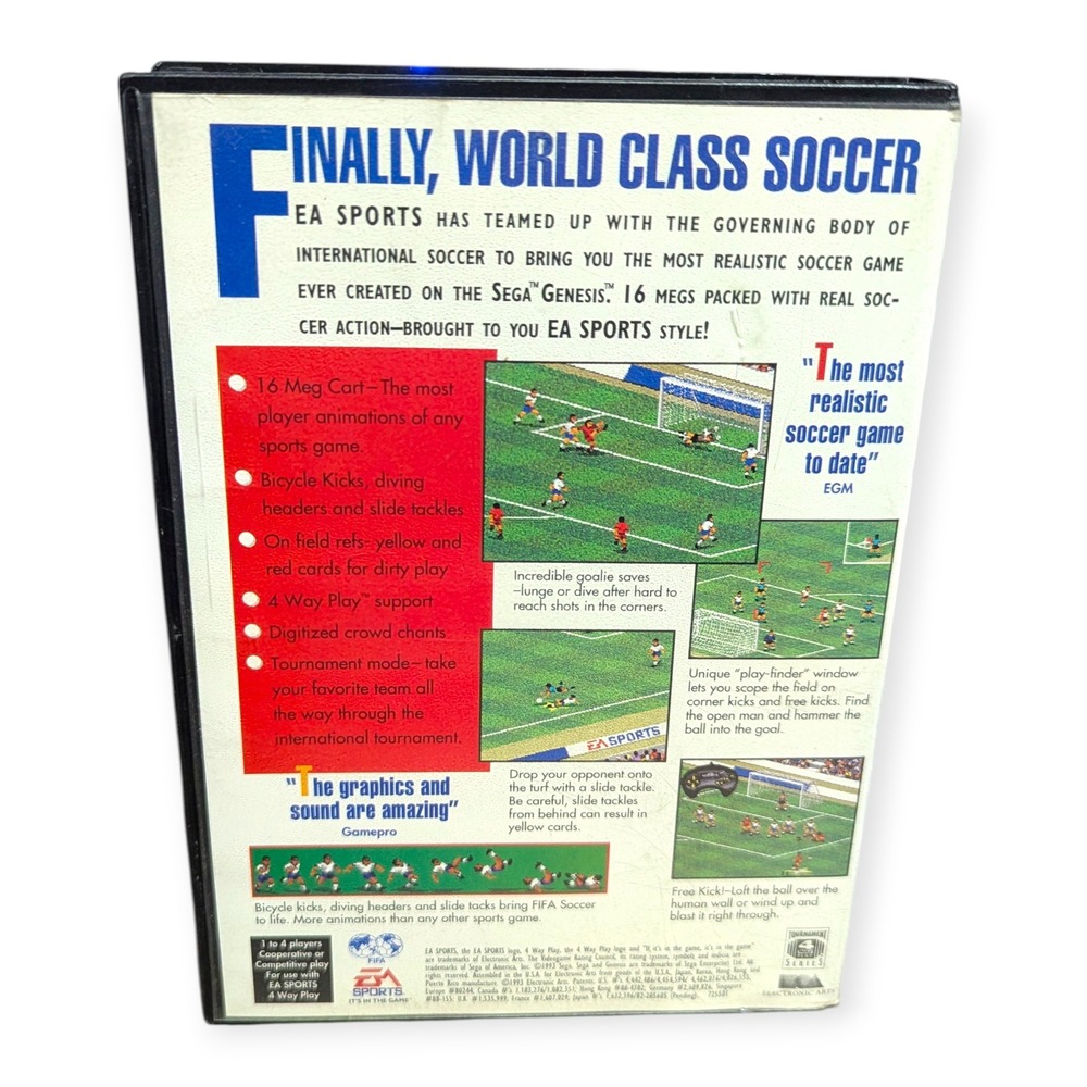 EA Sports FIFA International Soccer Sega Genesis 1993 16-Bit Game Case 7255 - Picture 3 of 11